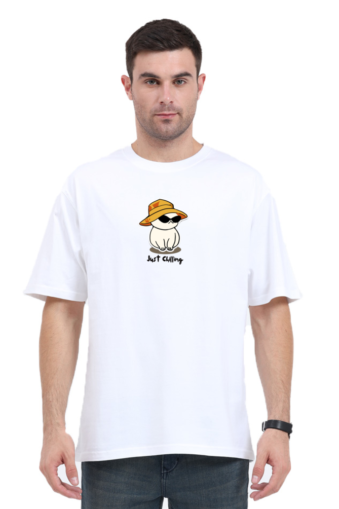 Just Chillin' Unisex Oversized Tee