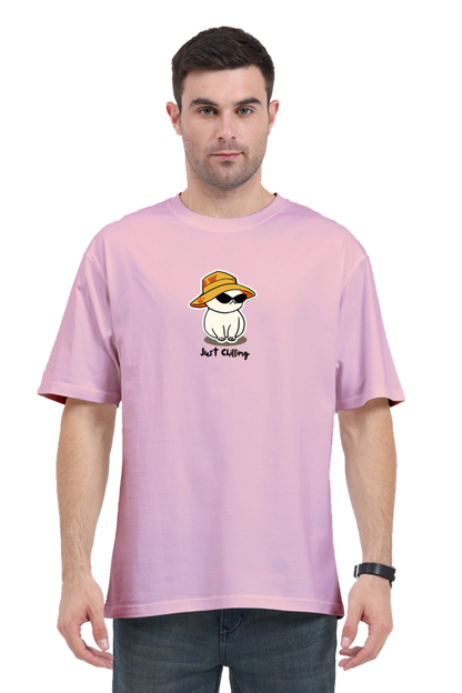 Just Chillin' Unisex Oversized Tee