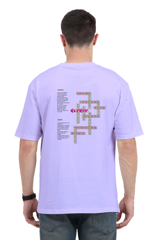 Hip-Hop Crossword Oversized Unisex Tee