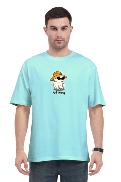 Just Chillin' Unisex Oversized Tee