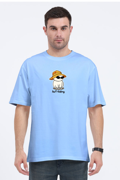 Just Chillin' Unisex Oversized Tee
