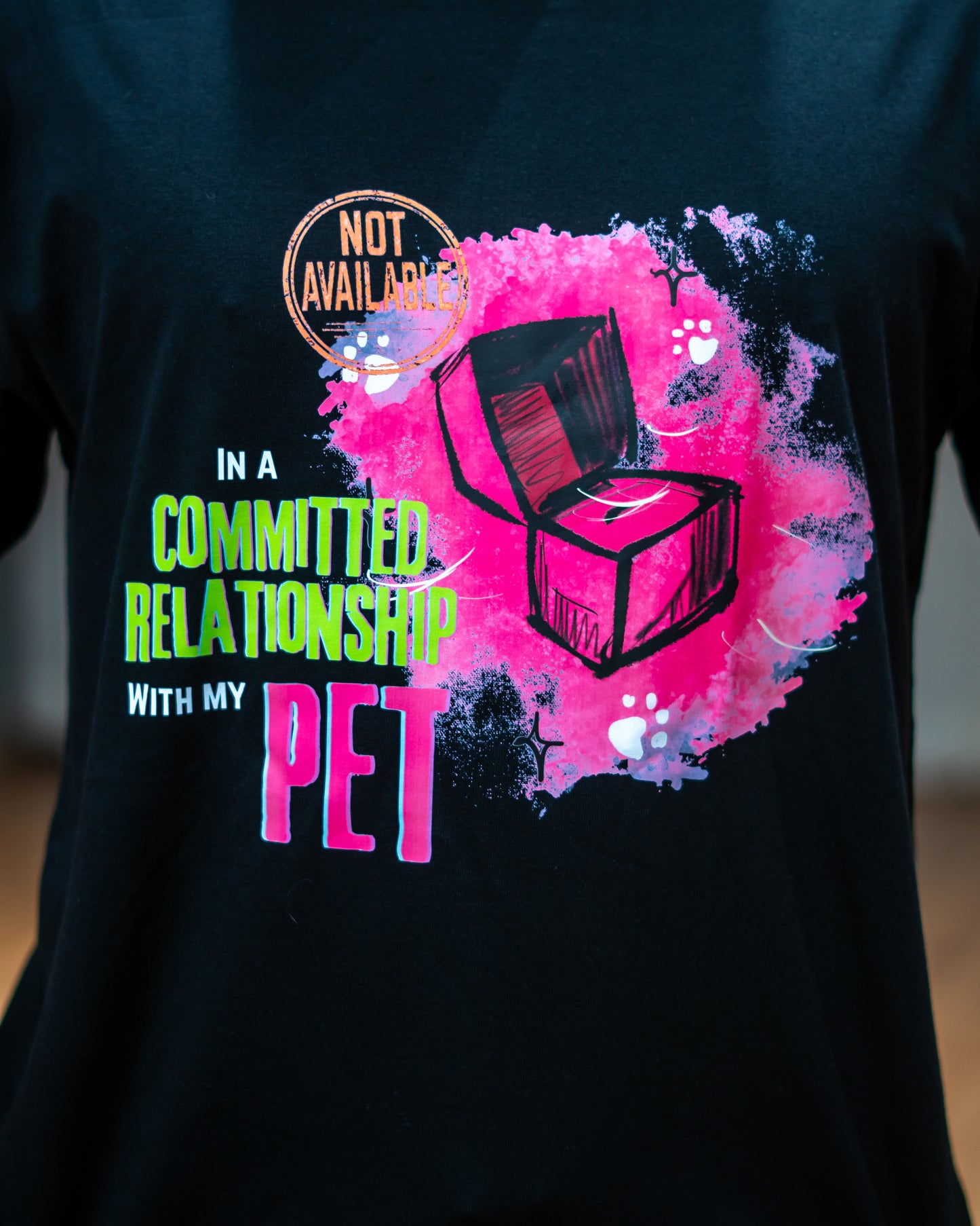Committed Relationship Unisex Black Regular Tee