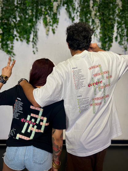 Hip-Hop Crossword Oversized Unisex Tee